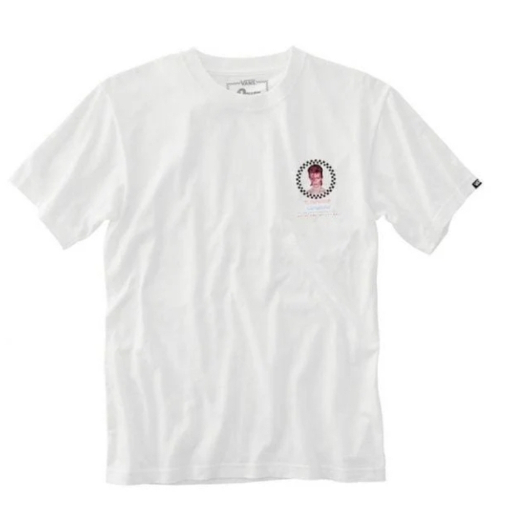 Vans Boys Large David Bowie Alladin SANE White Short Sleeve Tshirt NWT 112024 - Picture 2 of 8